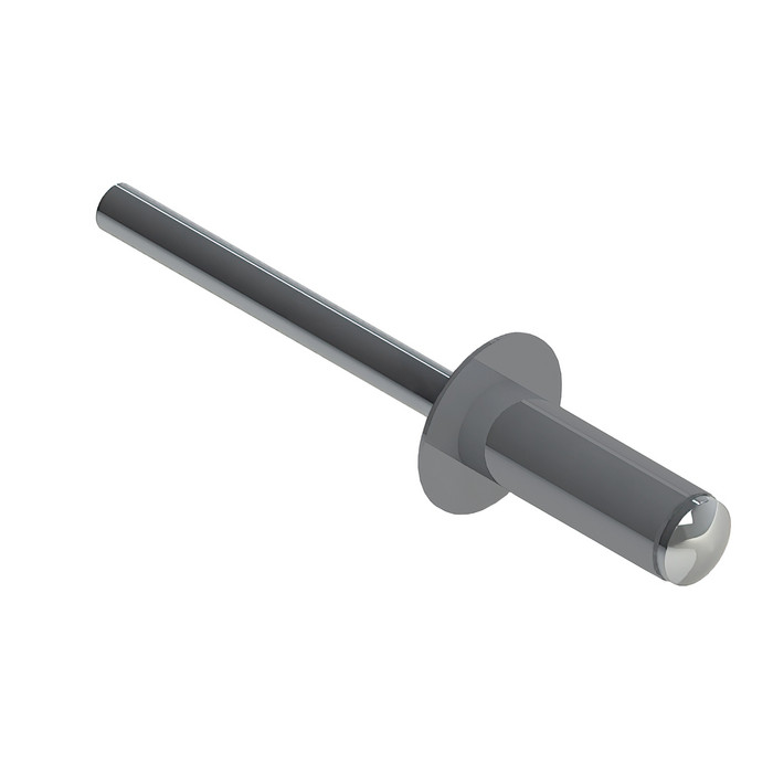 Заклёпка вытяжная Daxmer 4,8х12 RAL 7004 (500 шт) сталь/сталь